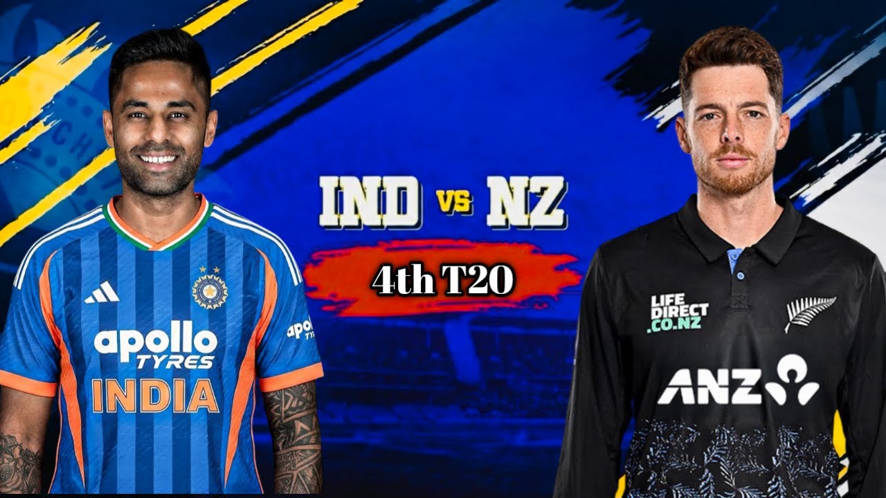 India vs New Zealand 4th T20I Live Cricket Match Today | IND vs NZ Live 