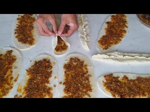 ❗BU LEZZETE KİMSE HAYIR DİYEMEZ????EN KOLAY EN PRATİK EN LEZZETLİ KIYMALI BAFRA PİDESİ NASIL YAPILIR