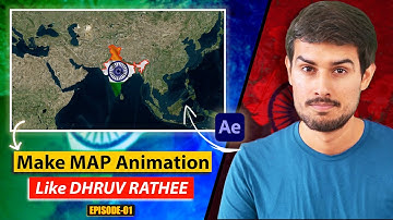 How To Make Map Animation Video Like @dhruvrathee In After Effects | EP-01 | Bijoy Dey