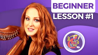 Irish Harp Lesson 1  [The Basics] Start Here