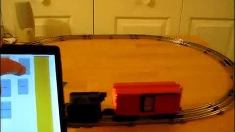 Testing a Homemade Bluetooth Toy Train Throttle