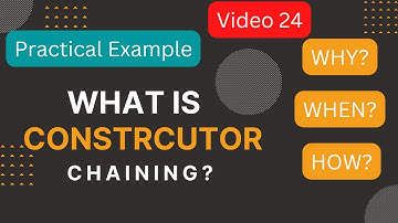What is constructor chaining in java in hindi | Constructor overloading and chaining in java,