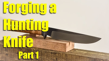 Forging a Hunting Knife with a Damascus Steel Guard - Part 1