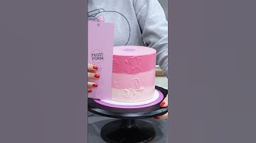 Flexi Frost with SMBC 🩷Order from frostform.com to make your cake decorating easier! #cake