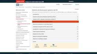 Menú de Factura Electrónica del nuevo sii.cl