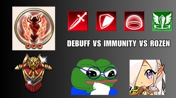 Langrisser Mechanics: Interaction Between Debuffs, Immunity, and Rozenciel