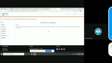 Crushing value of Aggregates - Virtual Lab - PALS