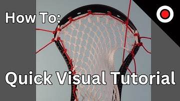 How To String a Lacrosse Head (For Visual Learners)
