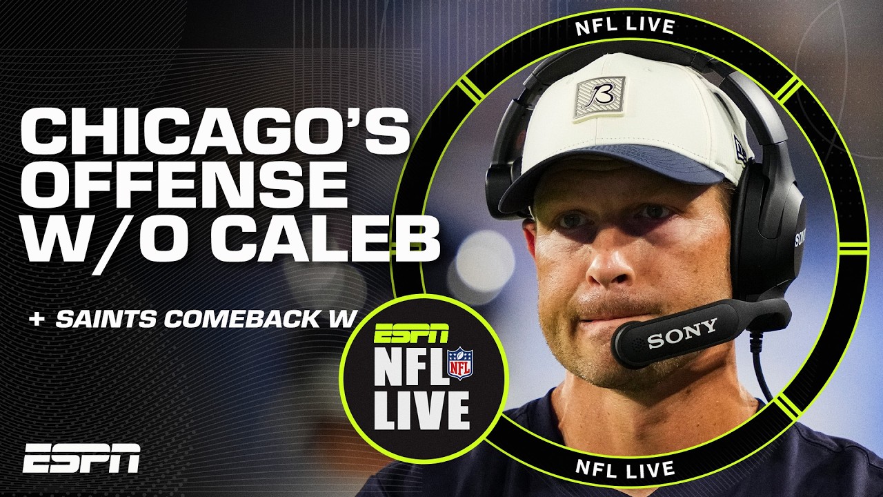 Can the Bears remain in the playoff picture with Caleb Williams out? | NFL Live