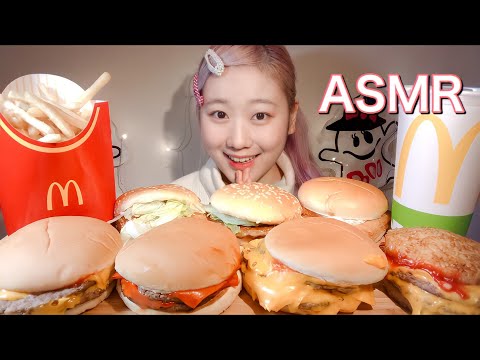 ASMR マクドナルド　McDonald's 맥도날드【咀嚼音/Mukbang/Eating Sounds】