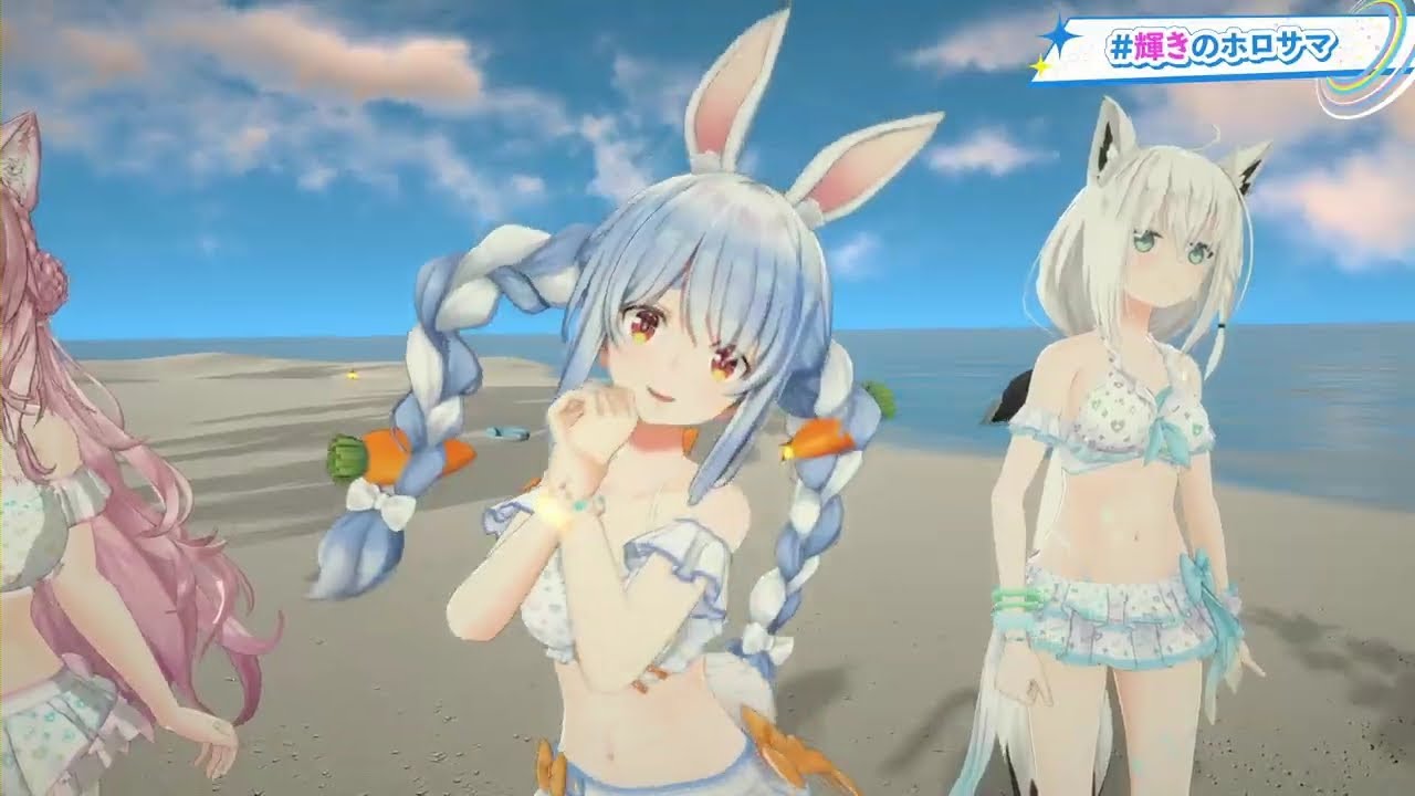 兎田ぺこら】可愛い☆念願の水着姿になれてご機嫌のぺこらちゃん 2022