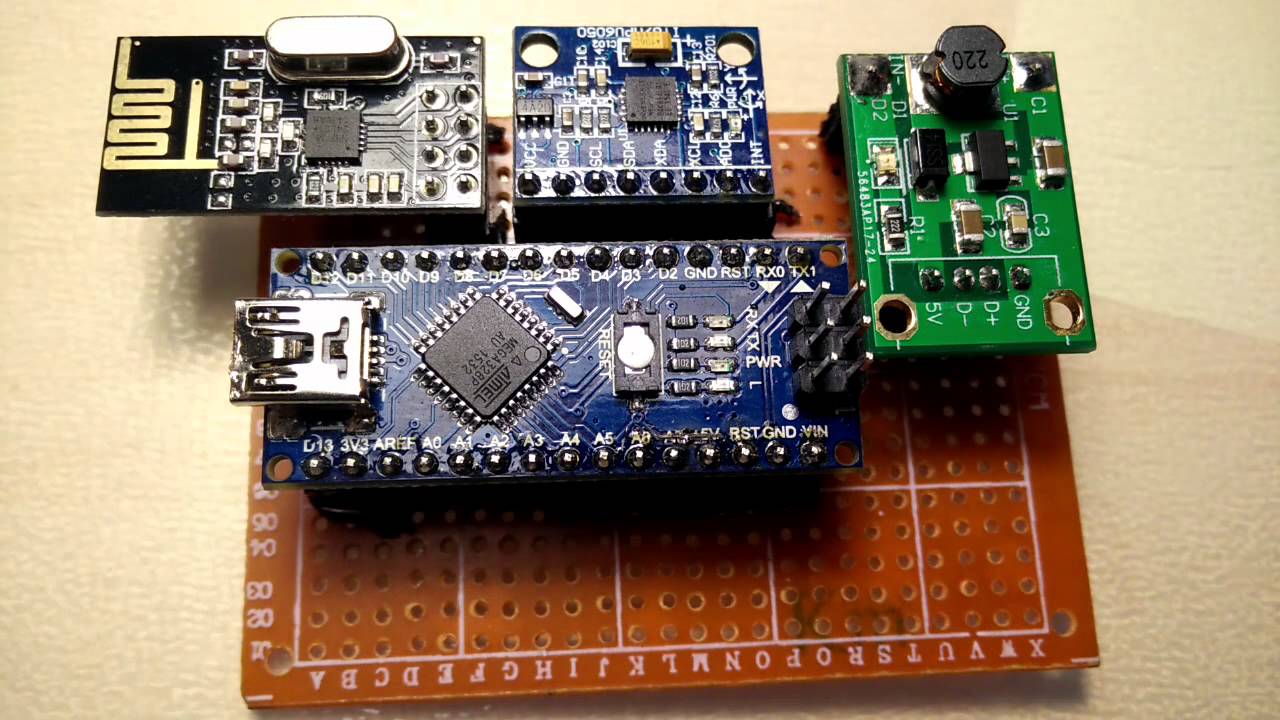 Drahtloser Beschleunigungssensor für den Arduino mit MPU6050 und ...