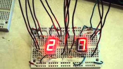 7 Segment Display Counting To 60
