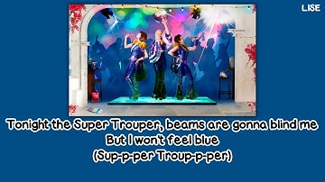 Meryl Streep, Julie Walters & Christine Baranski - Super Trouper (From "Mamma Mia!") [Lyrics Video]