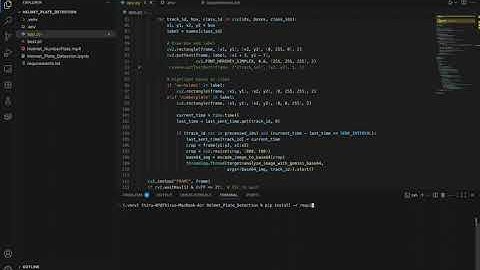 AI-Based Helmet and Number Plate Recognition | YOLOv12 + Google Gemini