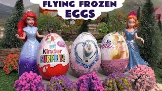 Flying Frozen Princesses With Magical Eggs