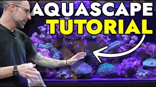 Aquascape Tutorial: 47 Gallon Saltwater Aquarium Scape & Coral Placement by Jeff Senske of ADG