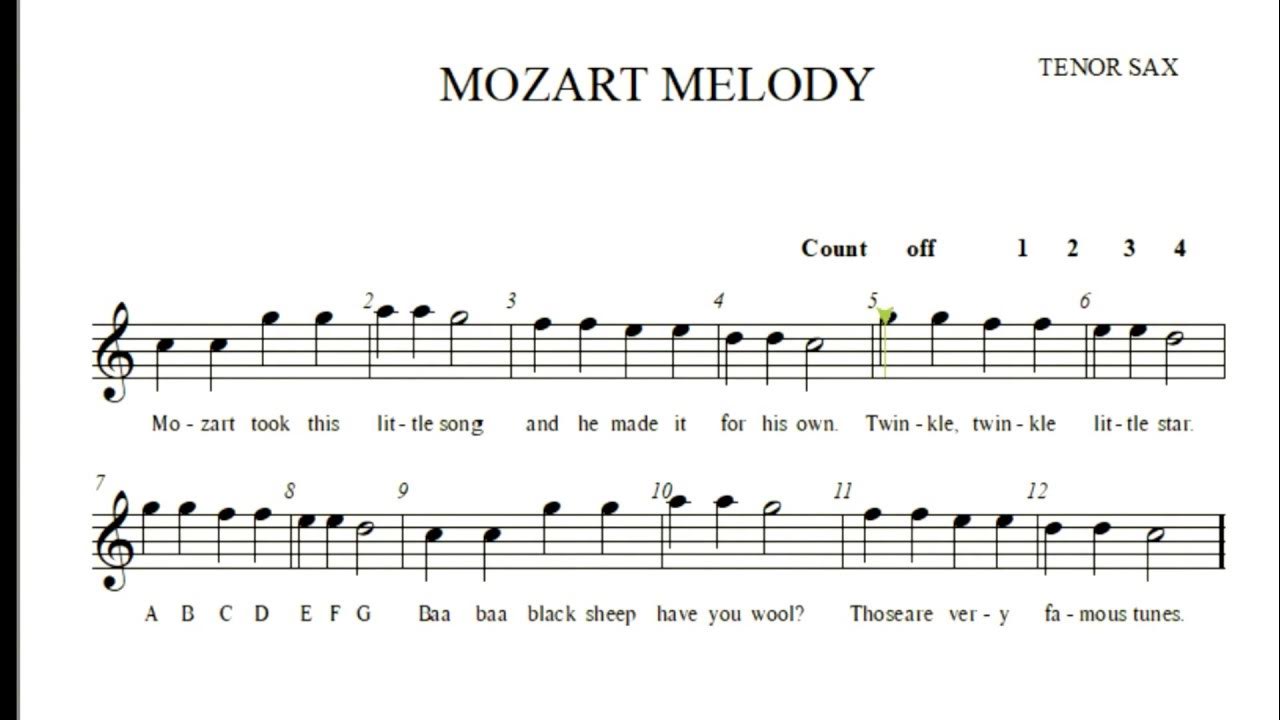 Mozart for Alto Saxophone »