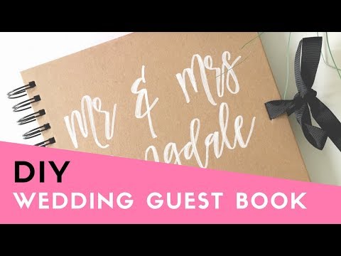 HOW TO: Make your own Wedding Guest Book (Cheap & Easy DIY Tutorial)