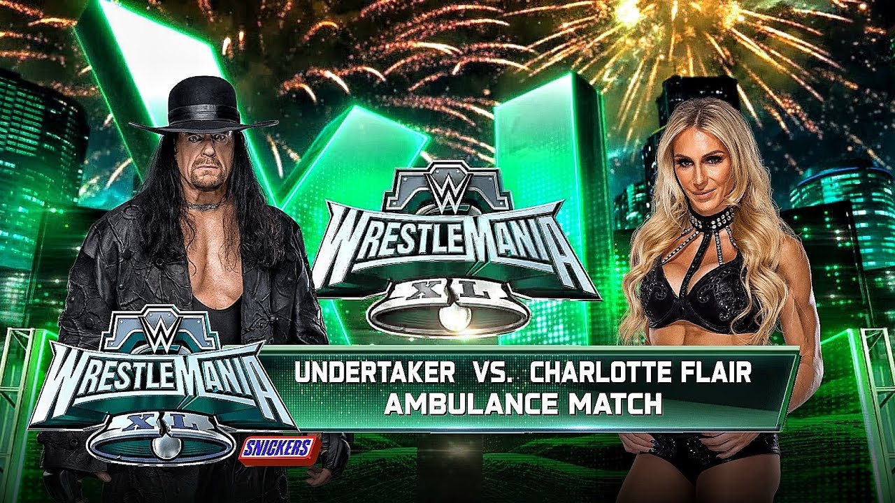 The Undertaker Vs Charlotte Flair - Ambulance Match At WWE Wrestlemania