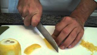 Chef Dave Tips...  How to zest a lemon