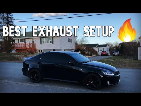 BEST EXHAUST SETUP ON LEXUS IS350 (COLD START AND POV DRIVE)