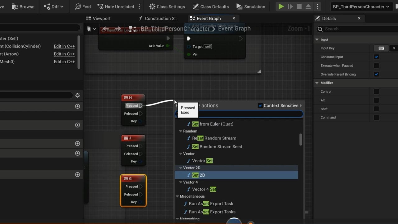 Unreal Engine 5 Chinese tutorial : How to set player speed.虚幻5中文教程：如何设置 ...