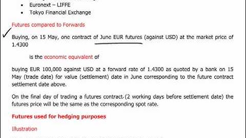 CIMA P3 - 9 Management of financial risk  part 3