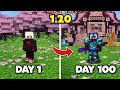 🔥I survive 100 days Minecraft pocket edition in my forever world 🔥