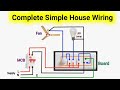 Fan, Light and Socket wiring | Complete House Wiring | Board Wiring