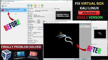 How To Fix Aborted in Virtualbox⚡on Windows 11,10🔥| Kali Linux Ka Aborted ko kesa Fix Kare😁
