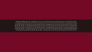 How many prime numbers are there between 1 and 1000?