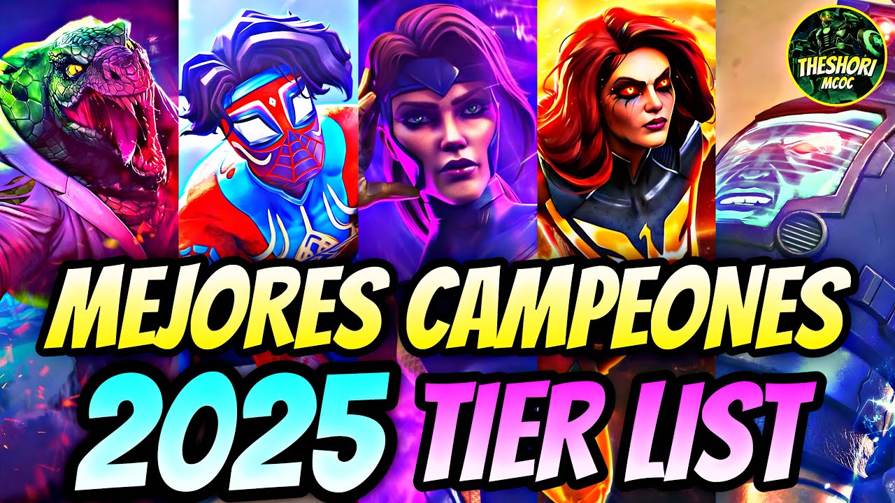 TIER LIST 2025‼️MEJORES PERSONAJES de 2025! | Analisis DEFENSORES Y ATACANTES DE 2025 | MCOC