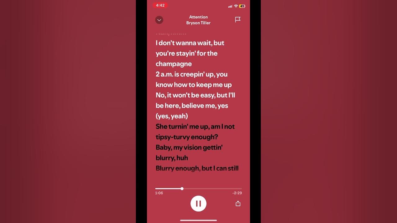 Attention • Bryson Tiller #spotify