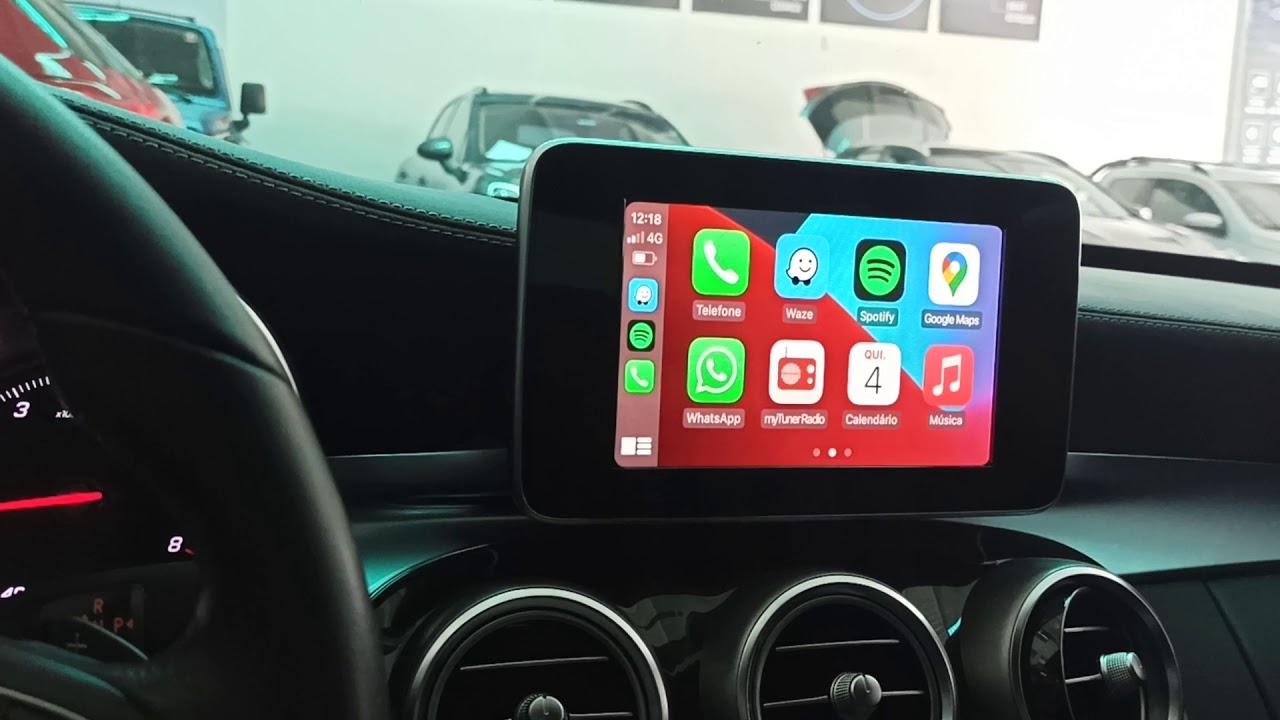 Mercedes C180 | 2018 - Instalação CarPlay e Android Auto - ArtsomAuto