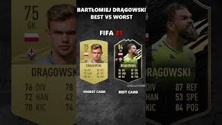 Bartłomiej Drągowski Best Vs Worst Card In Every Fifa 10-24