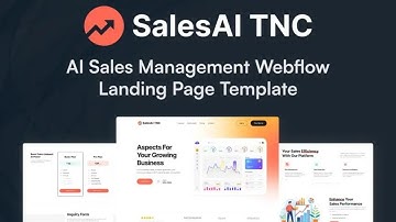 How to Use SalesAi TNC Webflow Template | New Webflow SaaS, Landing Page Template