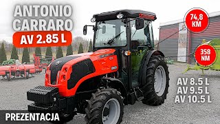 ANTONIO CARRARO AV 2.85 L - ciekawy ciągnik kompaktowy | Prezentacja / test ciągnika