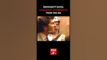 Microsoft Excel 90s Commercial 🤯 #Microsoft #90sAds #Marketing #Productivity #TechHistory