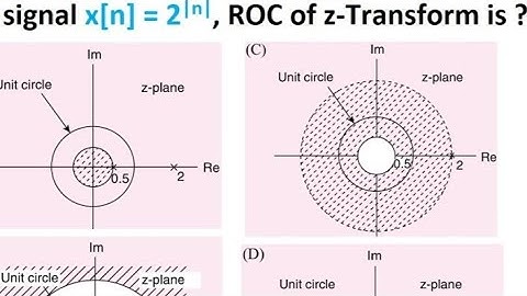Z-Transform Region of Convergence (ROC) example