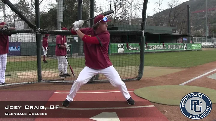Joey Craig Prospect Video, OF, Glendale College