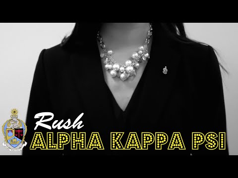 Rush Alpha Kappa Psi - Lambda Nu | Spring 2016