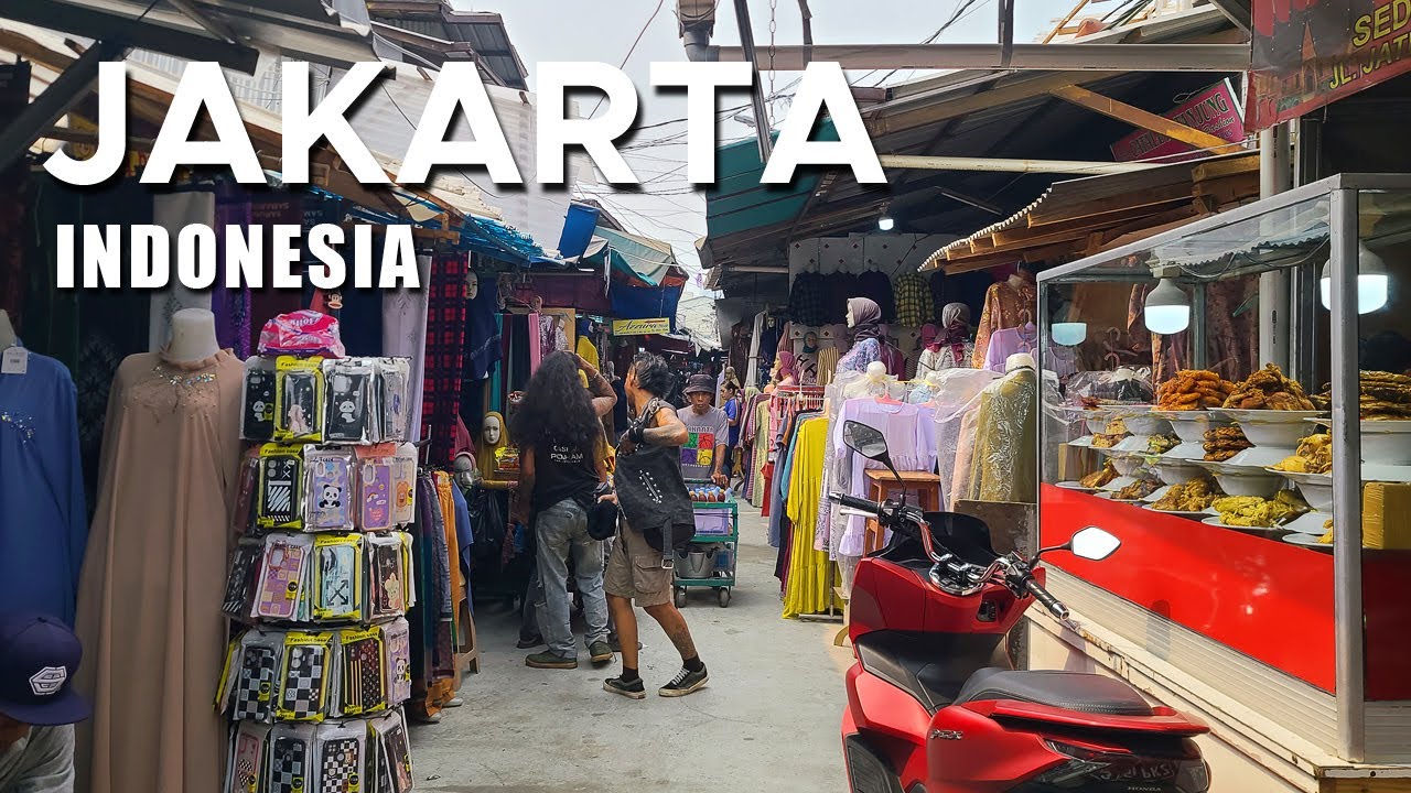 [4K] Экскурсия по рынку Джакарты – рынок Танах Абанг, Пасар-Джая