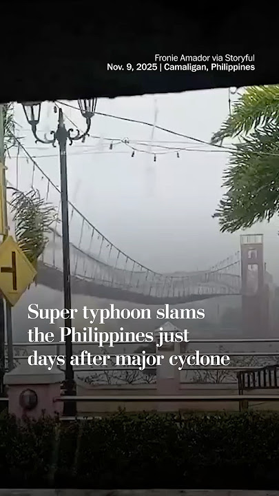 Super typhoon slams the Philippines just days after cyclone