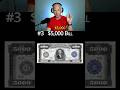 5 Biggest U.S. Dollar Bills EVER #list #top5