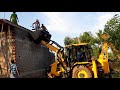 M-sand shifted to new house construction with JCB