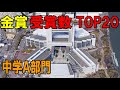 【Google Earthで見る】全日本吹コン  金賞・受賞数  TOP20【中学A部門】