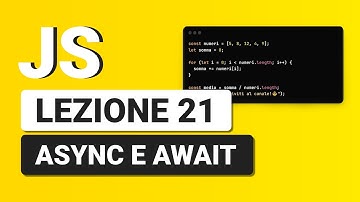 Javascript Tutorial Italian 21 - Async Functions and Await Parameters