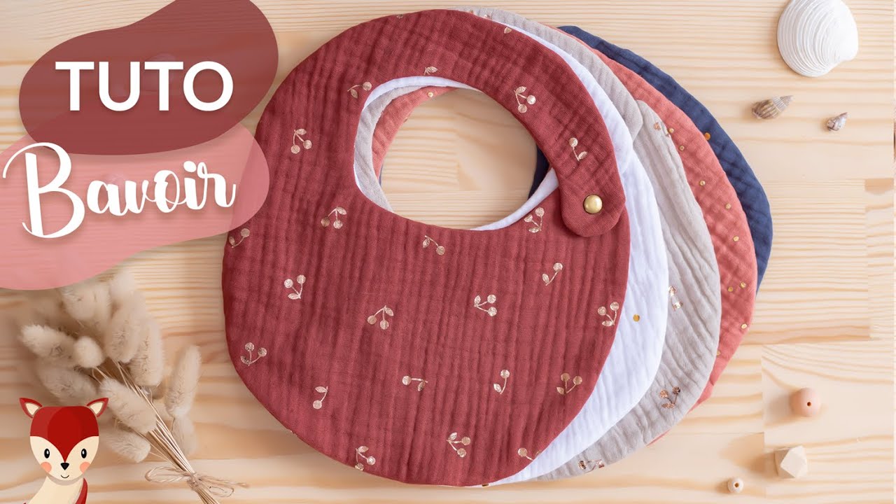 Coudre un bavoir - tuto couture facile + patron gratuit