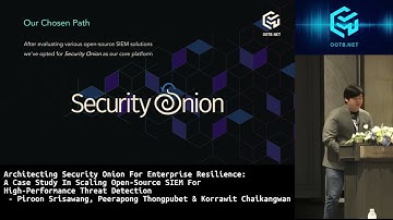 #OOTB2025BKK - Security Onion: Scaling SIEM - P. Srisawang, P. Thongpubet & K. Chaikangwan